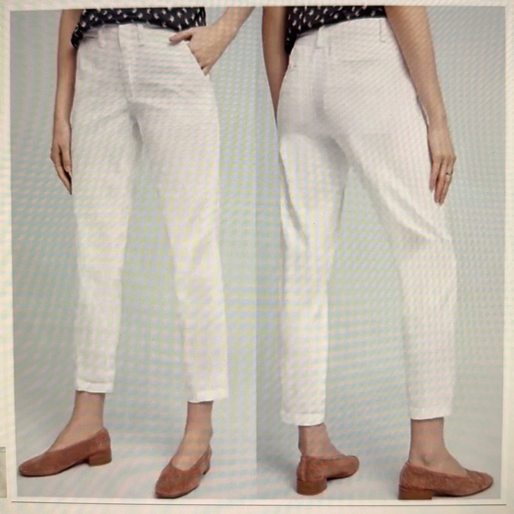 Anthropologie Relaxed White Chino Size 28